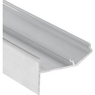 1m aluprofil GLOW12 UP A1C - Ubehandlet aluminium, indspartling, LED skinne