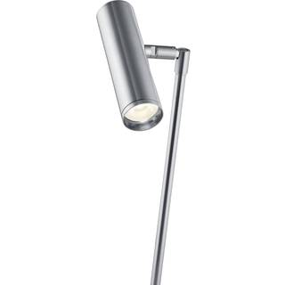 Tom Pro LED-bordlampe, mat nikkel, højde 47 cm, CCT, dæmper