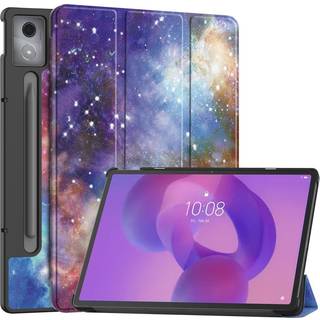 Lenovo IdeaTab Pro - EIDERWOOD Tri-Fold Kunstlæder Flip Cover m. Mønster - Galakse