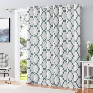 Melodieux marokkanske gårdhave gardiner til ekstra bredt vinduesværelsesdeler blackout drapering til glidende glasdør 1 panel (100 x 96 tommer fr