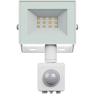 Noctis Lux 4 projektør 10W - kold hvid, 230V, IP44, 94x150x53mm, hvid, PIR sensor