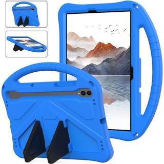 Samsung Galaxy Tab S9 / S8 / S7 - EIDERWOOD Børne Cover m. Håndtag & Ståfunktion - Blå