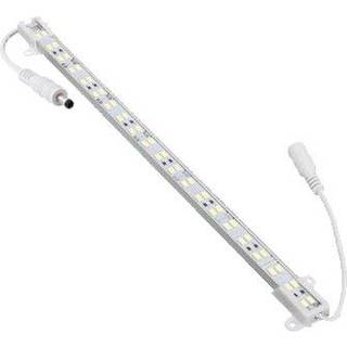 1 meter vandtæt aluprofil til akvarie - 24V, 16W LED, 5:1 hvid/blå fordeling, IP65, med stik - Dæmpbar : Ved tilkøb, Kulør : Kold