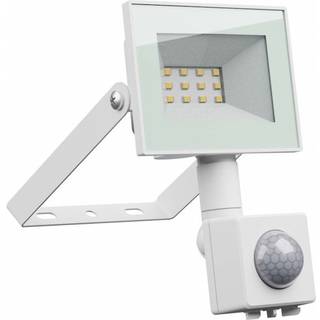 Noctis Lux 4 projektør 10W - Varm hvid, 230V, IP44, 94x150x53mm, hvid, PIR sensor - Dæmpbar : Ikke dæmpbar, Kulør : Varm