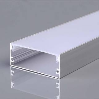 Monteringssæt - LED Strip, 2000x50x20mm, Sølvhus