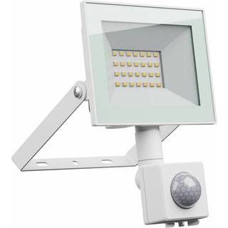 Noctis Lux 4 projektør 20W - kold hvid, 230V, IP44, 116x174x53mm, hvid, PIR sensor