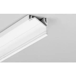 2m aluprofil CORNER16.V2 AC-6/TY - Hvid lakeret, hjørne, LED skinne
