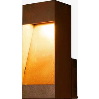 Konstsmide LED udendørs væglampe Rho, dæmpbar, Brun/rust, Aluminium