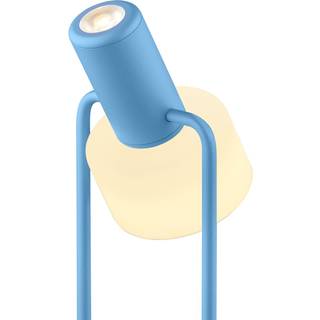 Banji LED-bordlampe, pastelblå, højde 37 cm, touchdæmper