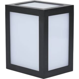 12W Væglampe - LED, 6400K, sort hus - Kulør : Kold
