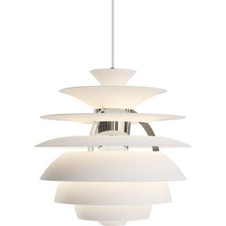 Louis Poulsen PH Snowball Soft Hvid / Krom Pendel - Louis Poulsen