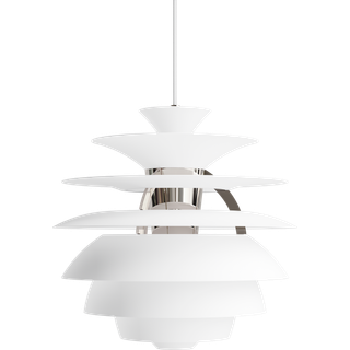 PH Snowball Pendel Soft White / Krom