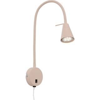LED-væglampe Tusa, beige, metal, 45 cm, fleksibel arm, GU10