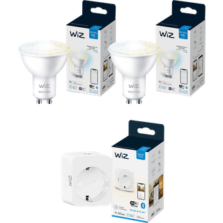WiZ GU10 Tunable White 2-pak + Smart Plug