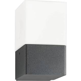 LCD Udendørs væglampe Linus, dæmpbar, Sort, Rustfrit stål, Moderne