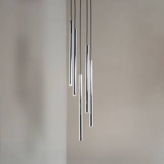 Hængelampe Sopel Lux SIGMA, dæmpbar, Aluminium/grå/zink, Stue/spisestue, Metal, Moderne