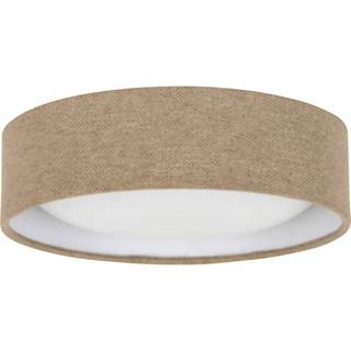 Beacon loftlampe Uno, beige, tekstil, Ø 25 cm, GX53
