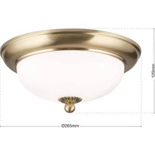 ORION Loftslampe Empire, dæmpbar, Messing/guld, Stue/spisestue, Metal, Antik