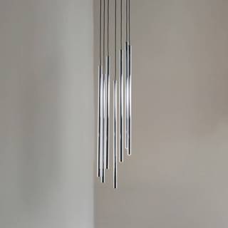 Hængelampe Sopel Lux SIGMA, dæmpbar, Aluminium/grå/zink, Stue/spisestue, Metal, Moderne