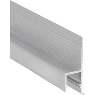 2m aluprofil OMNI10 AC2 - Ubehandlet aluminium, indspartling, LED skinne