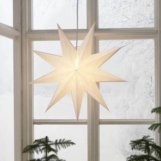 Paperstjerne Lysa 60cm - Hvid