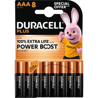 Duracell Plus Boost AAA batterier 8-pak (På lager i butik)