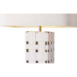 Bordlampe Home ESPRIT Hvid Gylden