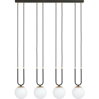 Glam 4 Sort/Opal pendellampe - Ø15 cm, E14, 230V, uden lyskilde