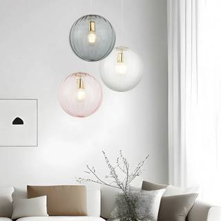 Viokef Glas hængelampe Diana, dæmpbar, Klar/gennemsigtig, Stue/spisestue, Glas, Moderne, kuglelampe