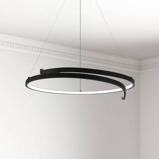 Hængelampe Lorenzo Milagro Lighting, Sort, Stue/spisestue, Metal, Moderne