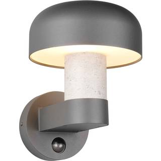 Udendørs væglampe Fraser Sensor grå/betonlook, aluminium IP54 E27