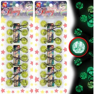 Beauty Town 16 Count h?rb?nd 20 mm Scrunchie h?rtilbeh?r til b?rn Sm?b?rn piger Glitter h?rb?nd med bolde Bubble Twinbead Hestehaleholdere Glow i