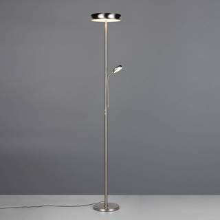 LED-gulvlampe Palermo, nikkel mat, fjernbetjening, hukommelse