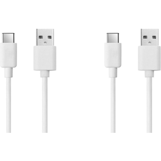 USB-C Kabel Hvid - 2-pak