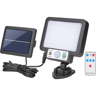 (LED-fjernbetjening) LED/COB Solar Split Væglampe, 3 Mode Solar Powered Infrarød Bevægelsessensor Lampe