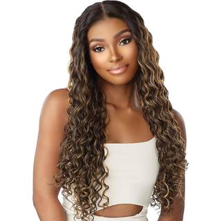 Sensationnel Butta Blonder Precut Wigs - Enhed 7 Glueless Extra Wide 5 Inch Deep Parting Synthetic Pre Tweezed Mindre Knot Hairline (Copperred)