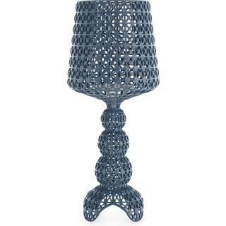 Kartell LED-bordlampe Mini Kabuki, lyseblå, højde 70 cm