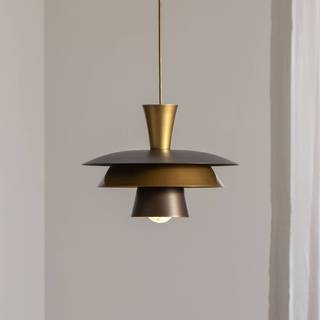 Hængelampe Plato Luminex, dæmpbar, Aluminium/grå/zink, Stue/spisestue, Metal