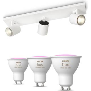 Philips Runner med 3 spots, hvid + 3 farvet GU10 spots