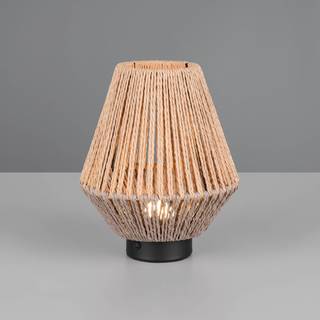 Reality Leuchten LED bordlampe Lira, dæmpbar, Brun/rust, Soveværelse, Tekstil/stof/silke