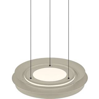 LED-hængelampe Lys, sandfarvet, Ø 45 cm, CCT, fjernbetjening