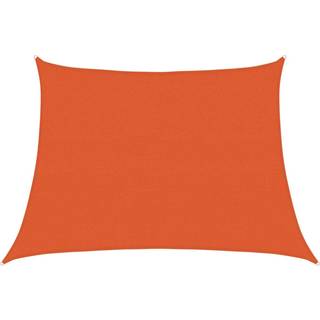 solsejl 4/5x3 m 160 g/m² trapezformet HDPE orange