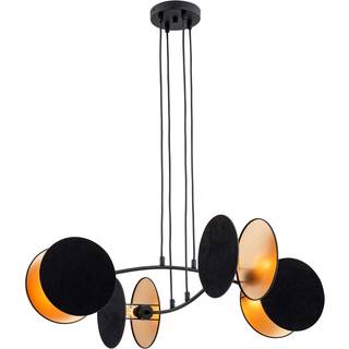 Motif 4 Sort/Guld pendellampe - Ø20 cm, E27, 230V, uden lyskilde