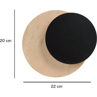 Circle 1B Sort væglampe - G9, 230V, uden lyskilde