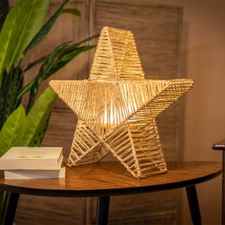 Julegulvlampe brun 40 cm inkl. LED IP54 genopladelig - Sisine