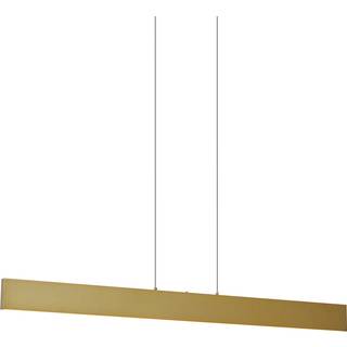 Moderne pendellampe messing inkl. LED 3-trins dæmpbar Easylift - Straight