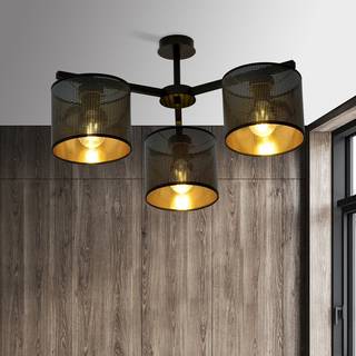 Jordan 3 Sort/Guld loftslampe - Ø15 cm, E27, 230V, uden lyskilde