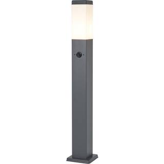 Udendørslampe mørkegrå med opalglas 80 cm IP44 med stik og bevægelsessensor - Malios