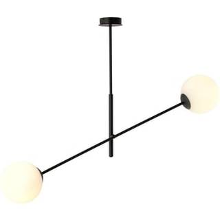 Linear 2 Sort/Opal pendellampe - Ø15 cm, E14, 230V, uden lyskilde