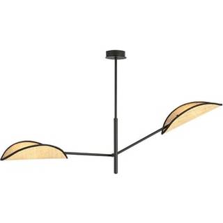 Vene 2 Sort/Rattan loftslampe - Ø12 cm, E14, 230V, uden lyskilde